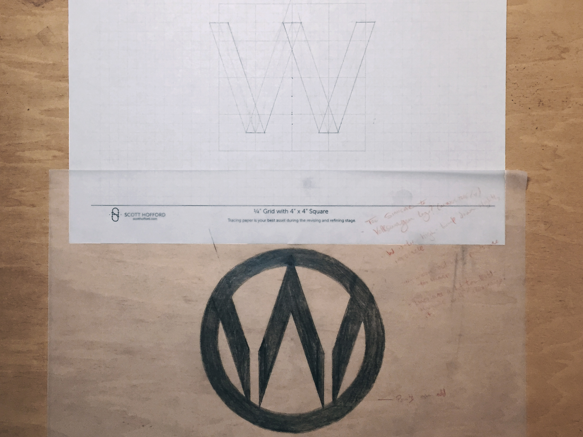 Whitewash Studio Logo Sketch