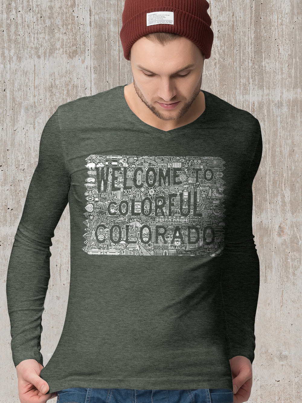 Welcome to Colorado Iconoflage Men's Shirt