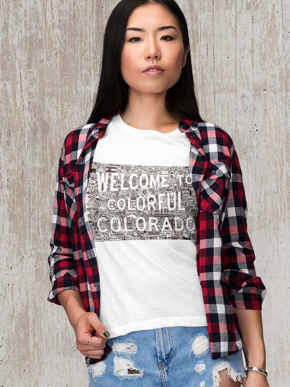 Welcome to Colorado Iconoflage Women's Shirt